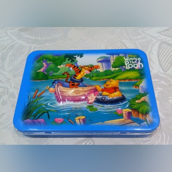 Walt Disney characters tin box bundle of 4 puzzles + 1 double Deck play, cards - Picture 2 of 15